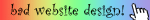 bad web design! blinkie