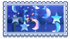 Moons and stars stamp
